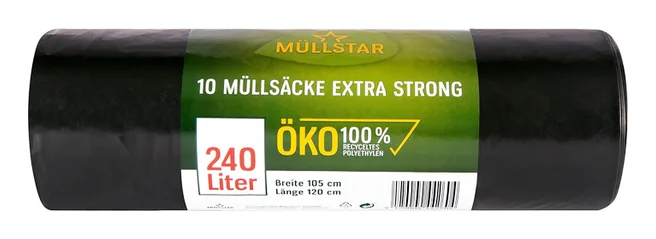 Müllstar Müllsäcke mit Zugband 10x240L