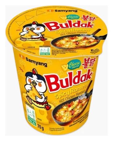 Buldak Hot Chicken Cheese Noodle Cup 70g
