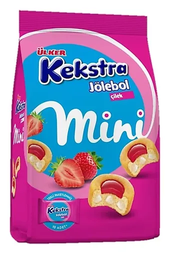 Ülker Kekstra Mini Cilekli Jölebol Kek 150g