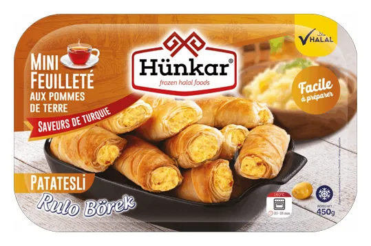 Hünkar Mini Rulo Börek mit Kartoffel 450g