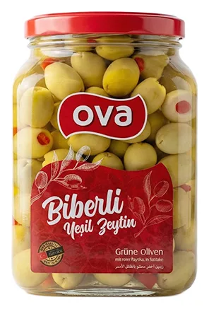 OVA Biberli Yesil Zeytin 1600g