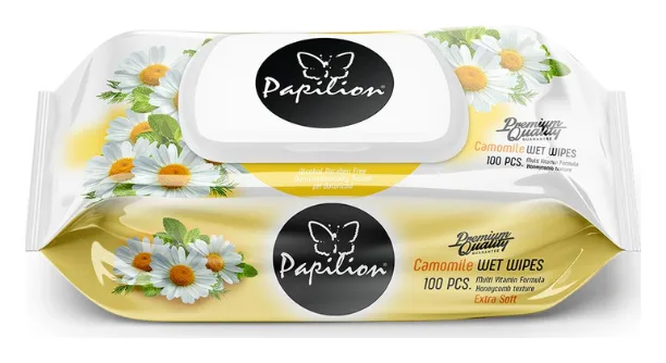 Papilion Feuchttücher Kamille 100pcs