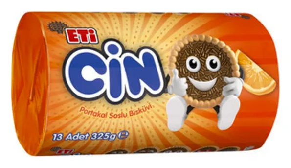 Eti Cin Kekse mit Orangenkrem 325g