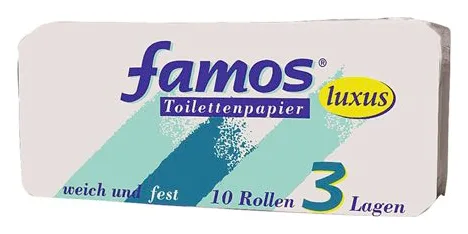 Famos Luxus Toilettenpapier 10 Rollen