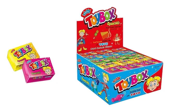 Toybox Oyuncakli meyve aromali sekerli sakiz 5g
