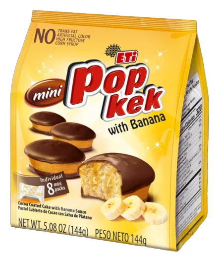 Eti Pop Kek Mini Banane 144g