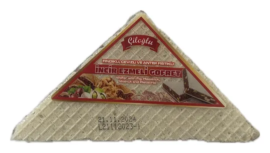 Ciloglu Waffelgebäck mit Feigen-, Haselnuss-, Walnuss- und Pistazienfüllung 80g