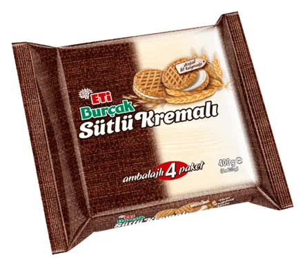 Eti Burcak Sütlü Kremali (4x100g)
