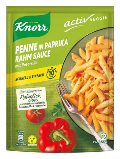Knorr Penne in Paprika&Rahmsauce 166g