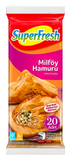 Superfresh Blätterteig 20pcs 1000g