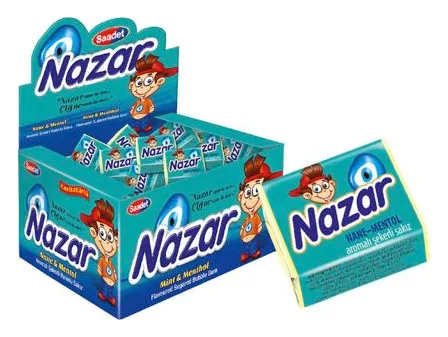 Nazar Nane & Mentol Kaugummi 100 Stück Pack