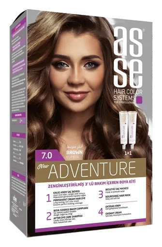 Asse Haarfarbe Adventure 7.0 Braun 2x50ml
