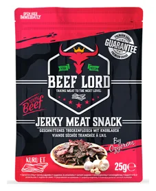 Beef Lord geschnittenes Trockenfleisch mit Knoblauch 25g
