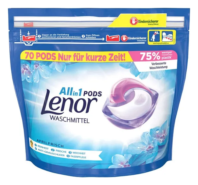 Lenor 3in1 Pods Aprilfrisch 70W.