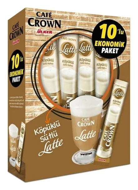 Cafe Crown Latte 10er Pack 170g