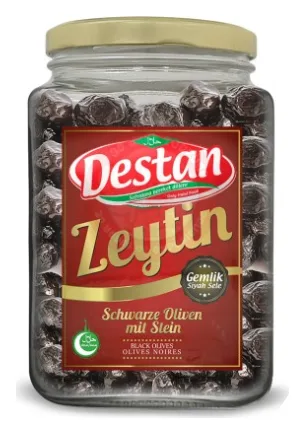 Destan Yagli sele Siyah Zeytin Cam 400g