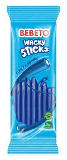 Bebeto Wacky Sticks Rasperry 180g