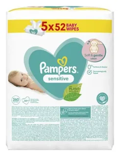 Pampers Feuchtücher Sensetive 5x52