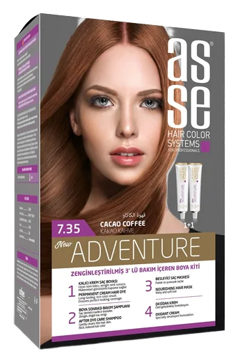 Asse Haarfarbe Adventure 7.35 Kakaobraun 2x50ml