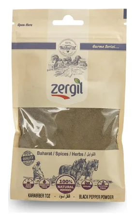 Zergil Pfeffer Schwarz Gemahlen 70g