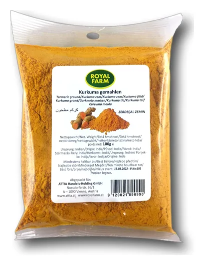 Curcuma gemahlen Royal Farm 100g
