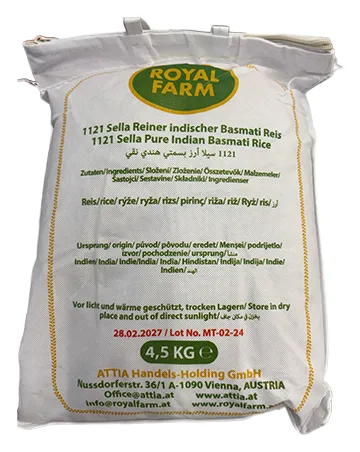 Basmati Reis Sella Royal Farm 4,5kg