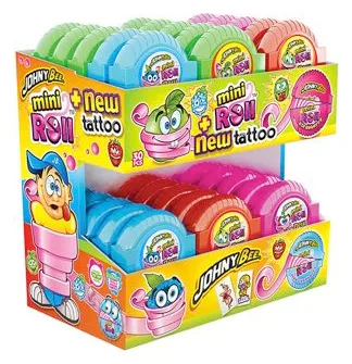 Mini Roll Tatoo Bubble Gum 18g