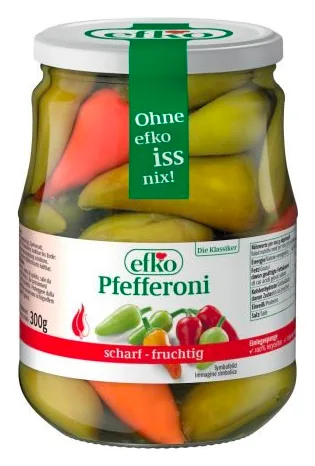 Efko Pfefferoni scharf-fruchtig 600g