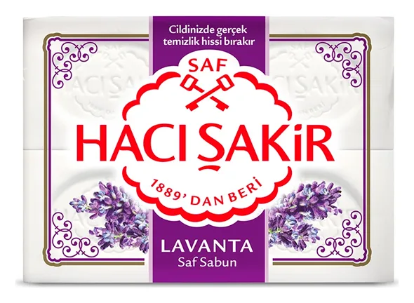 Haci Sakir Saf Sabun Lavanta 4x150g