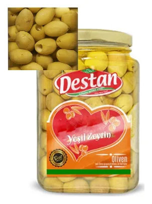 Destan Cekirdeksiz Yesil Zeytin 800g