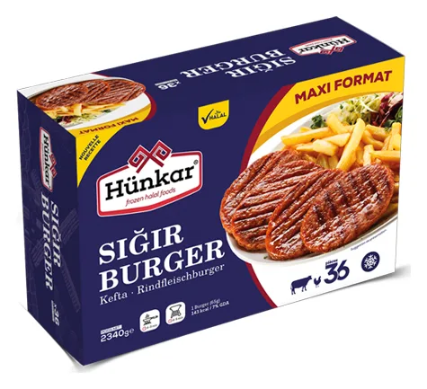 Hünkar Rindfleisch Burger 2340g
