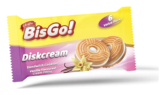 Ciloglu BisGo! Diskcream mit Vanillegeschmack 5x56g