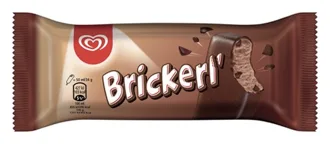 Brickerl Schokoladeneis und Kakaohaltige Fettglasur 34g