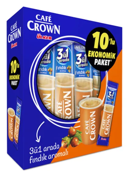 Ülker Cafe Crown 3ü1 arada Findikli 10x18g