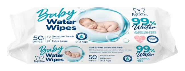Papilion Babyfeuchttücher 50pcs 99% Wasser