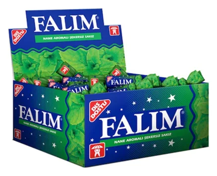 Falim Pfefferminze Kaugummi 100 Stück Pack