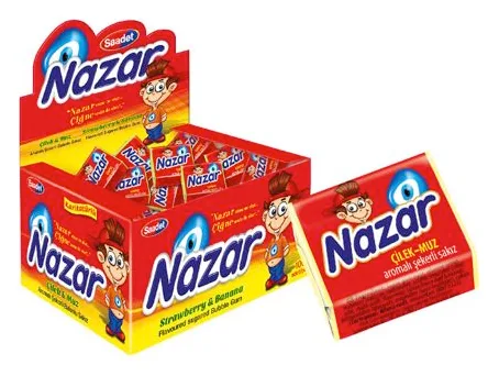 Nazar Cilek & Muz Kaugummi 100 Stück Pack