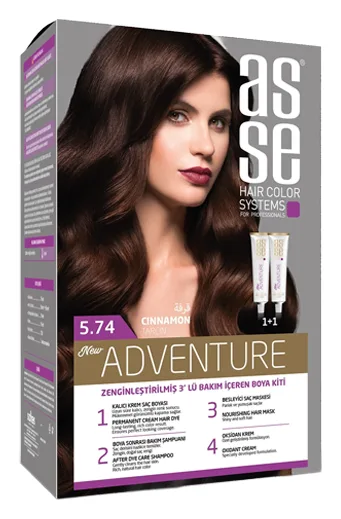 Asse Haarfarbe Adventure 5.74 Zimt 2x50ml