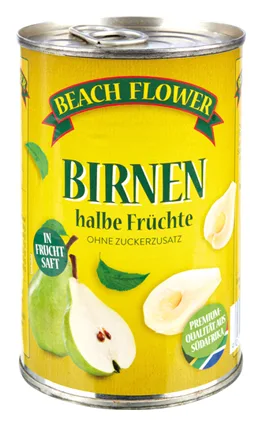 Beach Flower Birnen Halbe Früchte 410g