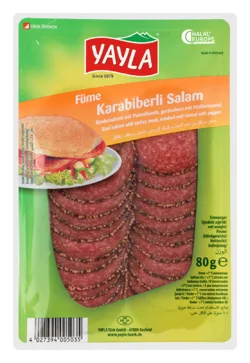 Yayla Karabiberli Dana Salam 80g