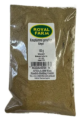 Cumin-Kreuzkümmel gemahlen Royal Farm 100g