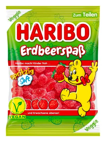 Haribo Erdbeerspaß Spritzig Soft 175g