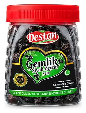 Destan Gemlik Sele Siyah Zeytin 600g