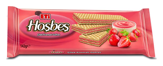 Eti Hosbes Waffeln mit Erdbeercreme 142g