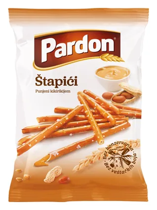 Pardon Salzstangen mit Erdnüsse 100g