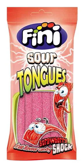 Fini Sour Tongues Erdbeere 75g