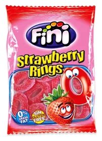 Fini Strawberry Rings 75g