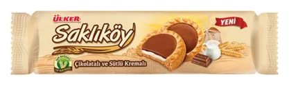 Ülker Sakliköy Vollkornkekse mit Milchschokolade 100g