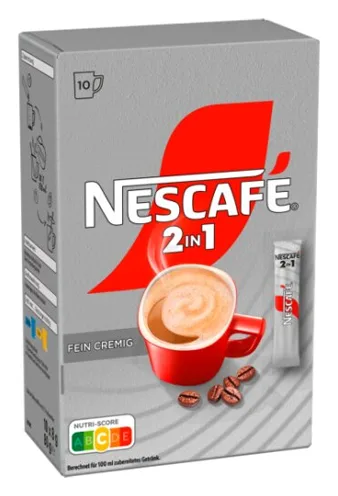 Nescafe 2 in 1 Stix Fein Cremig 80g