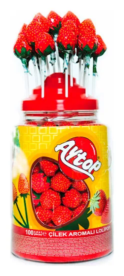 Aytop Cilekli Lolipop 14gx100pcs